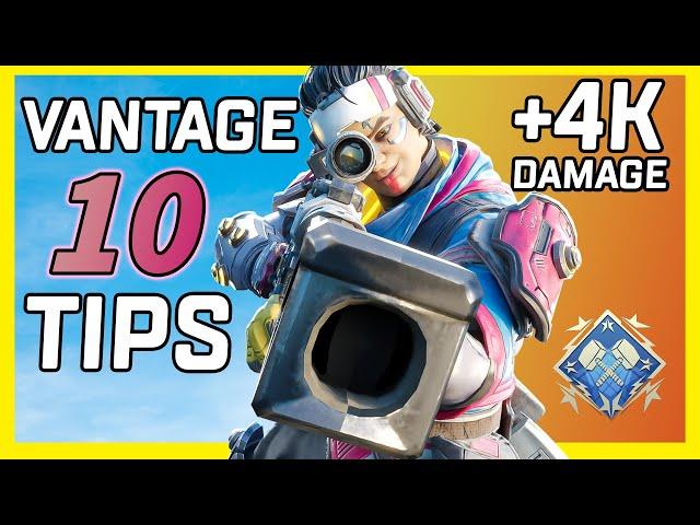 10 Must Know Vantage Tips & A 4K Vantage Game! - Apex Legends Season 14 Hunted