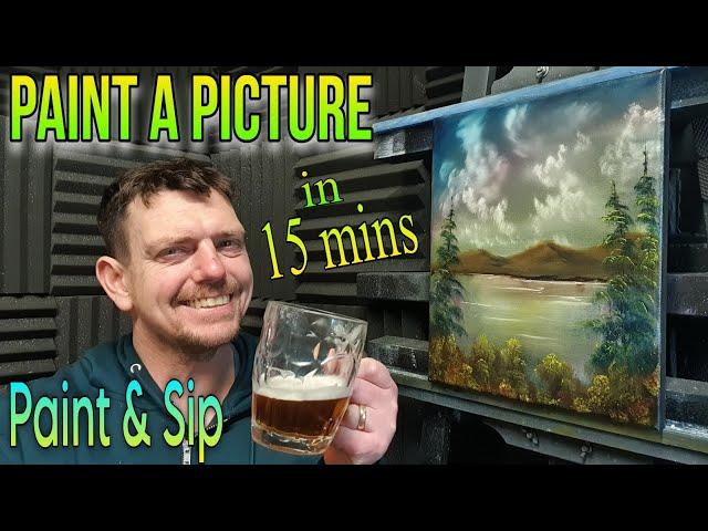 wet on wet painting - Paint a Picture in 15 minutes - beginner friendly