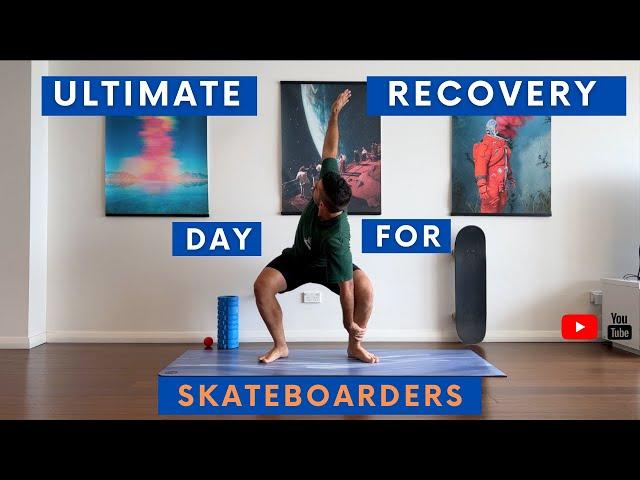 Ultimate recovery day for skateboarders: 35 min follow along stretch and recovery session.