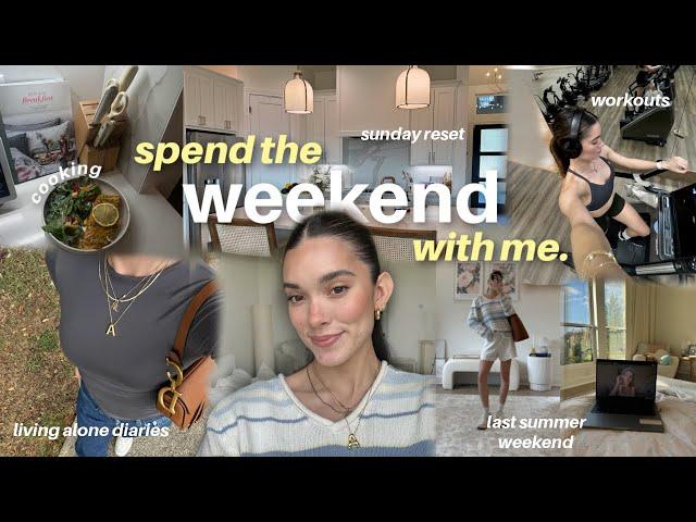 chatty weekend VLOG  | new skincare journey, lunch date, sunday reset deep clean, workout & more!