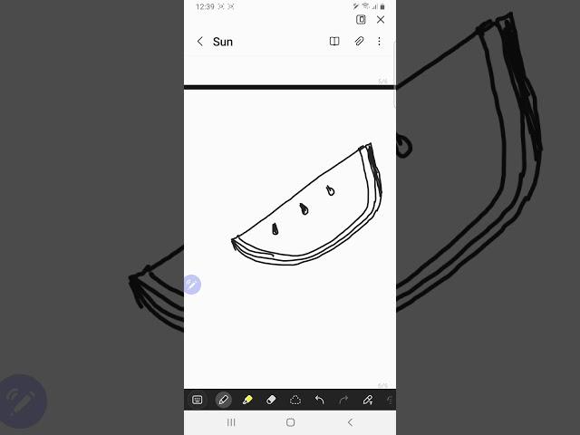 how to draw watermelon #drawing #drawtoys