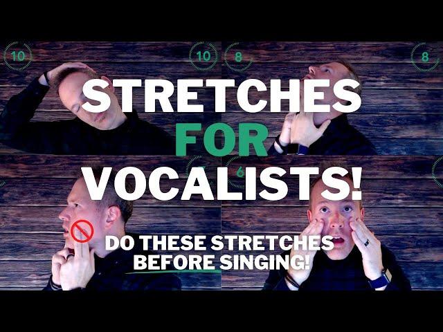 Stretches For Vocalists! (Best Stretches To Use BEFORE Singing - PERFECT WARM-UP FOR CHOIRS!)