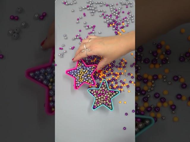 Amazing Stars⭐ Awesome Beads ASMR Beads Reverse Video #asmr #beads