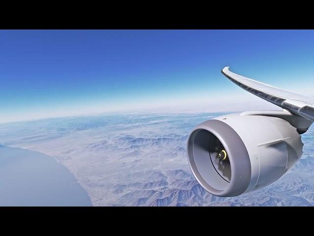 Airplane WHITE NOISE SOUND flight from DubaI to Osaka #whitenoise #chill #relax #sleep #calmdown