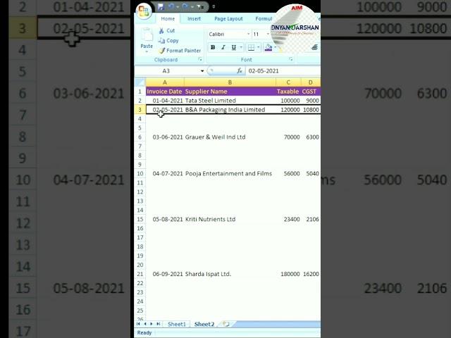 How to Remove Blank Rows in Excel ?