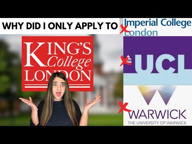 Why did I not apply to UCL, Warwick and Imperial for my masters in UK?