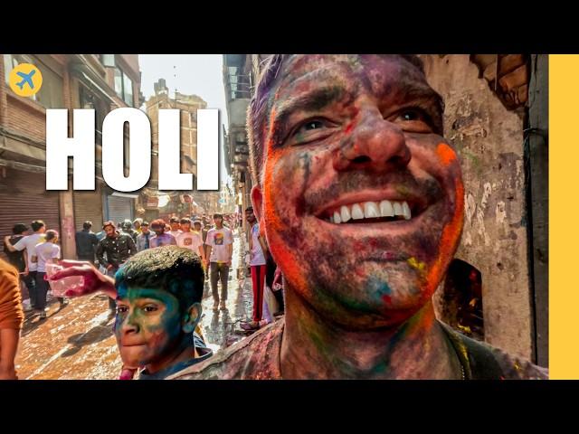 My First Day Ever in Nepal Was Unbelievable! (Happy Holi!)