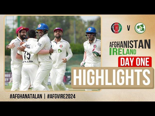 Day 1 Highlights | Only Test | Ireland Tour of Afghanistan 2024 | ACB