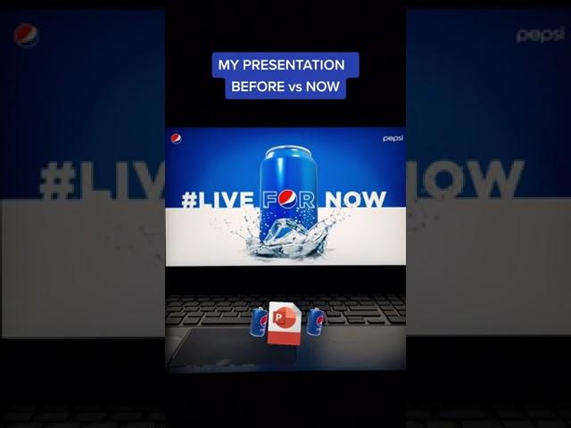 PEPSI PowerPoint presentation #shorts #pepsi #powerpoint #ppt #powerpointanimation