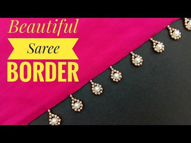 HAND MADE BORDER// For SAREE//BORDER MAKING// New Style BORDER// Useful & Easy