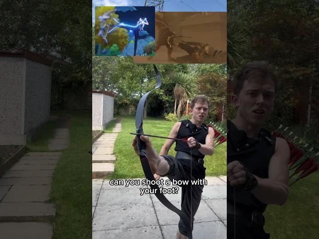 Can you shoot a bow with your foot?