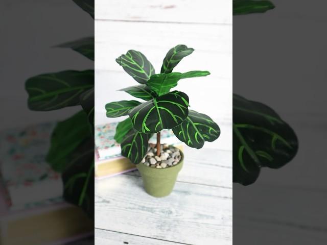 No green thumb? 🪴 No problem! Craft your own houseplants with tape! #crafts #plantlady #craftymoms