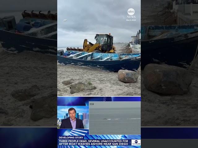 At least three dead after boat washes ashore near San Diego