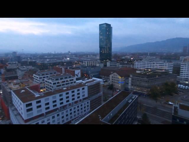 Turbinenplatz Puls 5 Fitnesspark aerial view by Drone