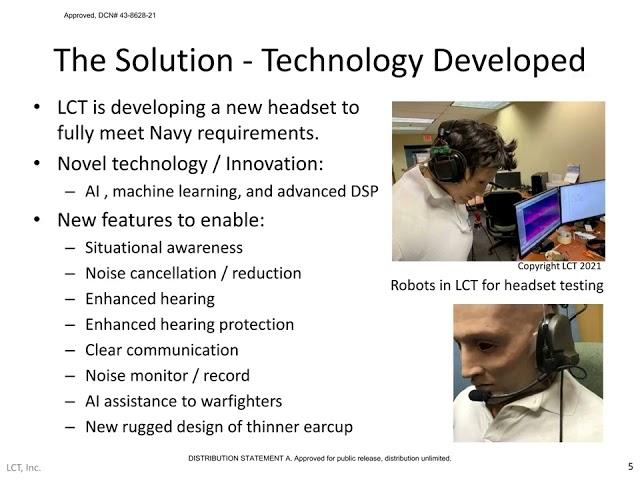 Li Creative Technologies, Inc.'s Tech Talk for SBIR Topic N182-133