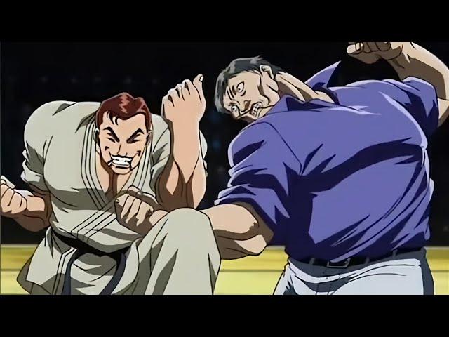 Katsumi Orochi vs Kaoru Hanayama DUBBED = Karate vs Brawling in Baki Hanma HD! ️