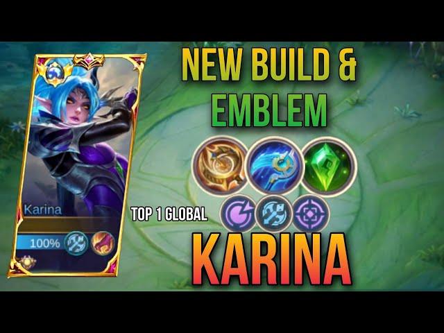 NEW BUILD & EMBLEM TOP GLOBAL KARINA GAMEPLAY | BEST BUILD 2023