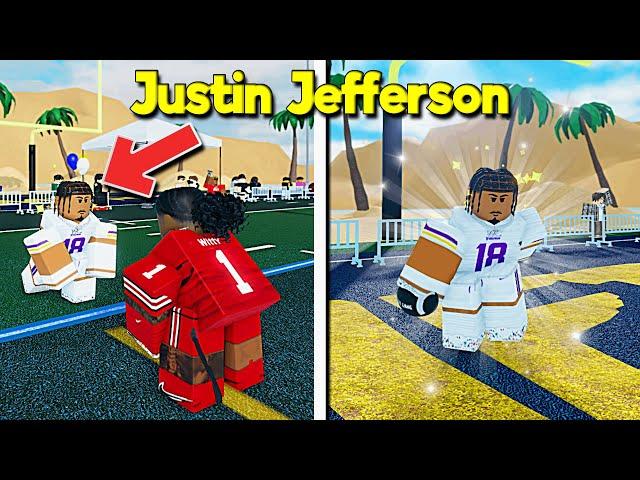 Justin Jefferson Pulls Up To Roblox Football And Takes OVER