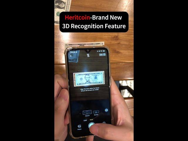 Heritcoin-Brand New 3D Recognition Feature! #coin #bills #banknotes #coincollecting #3d #technology