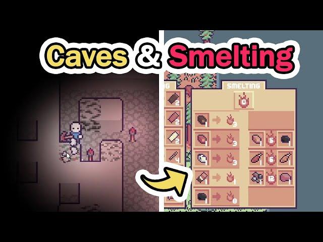 New UNDERGROUND area with CAVES and RESOURCES | Devlog #6