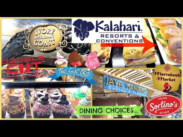 WHERE TO EAT? DINING/FOOD CHOICES || Kalahari Resorts & Conventions Pocono Mountains, Pennsylvania