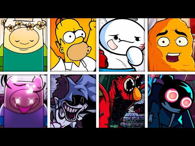 COME ALONG WITH ME but Every Turn a Different Character Sings  (FNF Pibby Apocalypse)