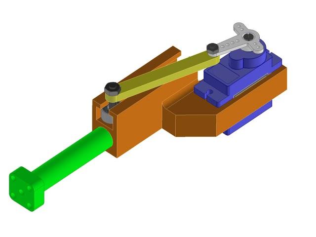 Linear motion animation with MG90s servo.