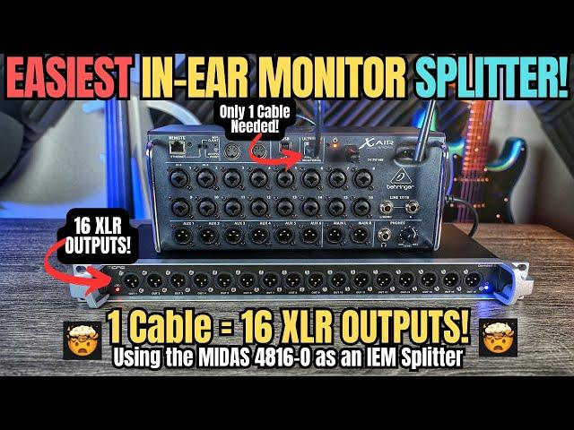 A Device to SIMPLIFY Your IN-EAR MONITOR Setup - MIDAS 4816-O Splitter