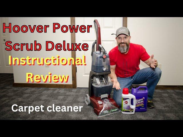 How to use a Hoover Power Scrub Deluxe Instructional Review video.