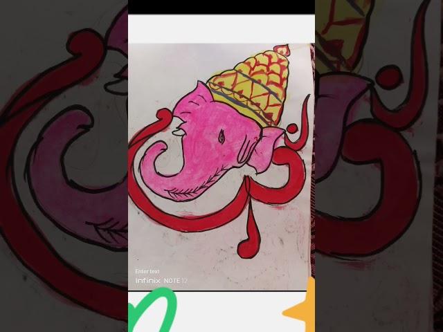 Amazing Ganesha drawings  #shorts #drawing #viral  #drawwithshuvashree