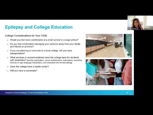 Webinar on Empowering Students with Epilepsy