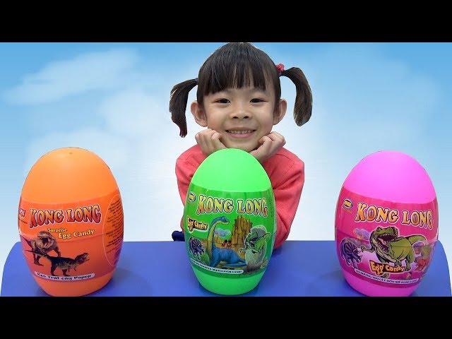 Săn Và Bóc Trứng Khủng Long Lấy Đồ Chơi  AnAn ToysReview TV 