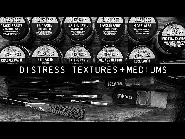 Tim Holtz Distress Texture Paste + Mediums