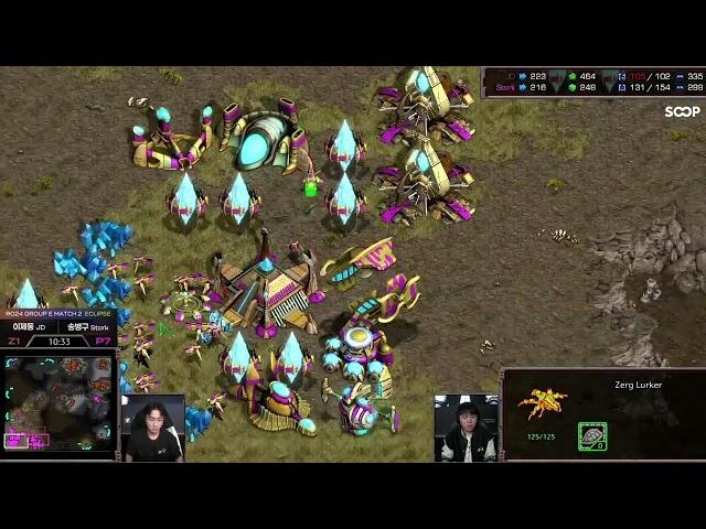 ASL S19 Ro24 Group E Set 2 Jaedong vs Stork ZvP @ Eclipse | Starcraft Commentary