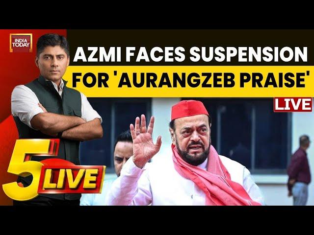 5ive Live With Gaurav Sawant LIVE: Mahayuti's Big Suspension Call Of Abu Azmi After Aurangzeb Praise