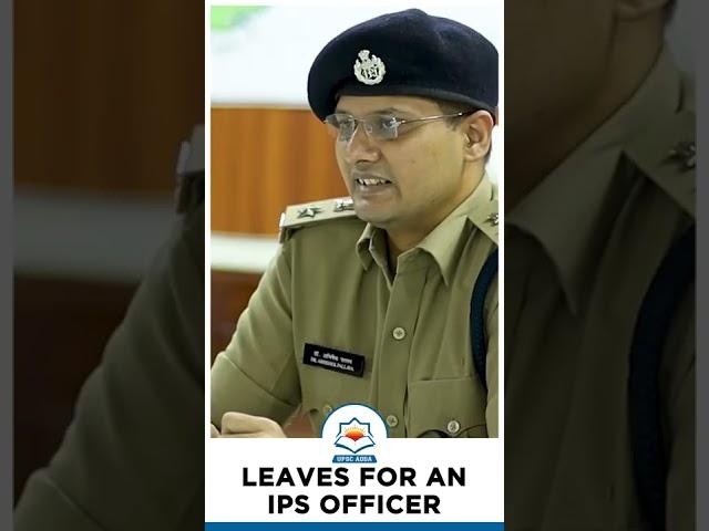 Leaves for an IPS Officer | IPS Abhishek Pallava #shorts #viralshorts #abhishekpallava