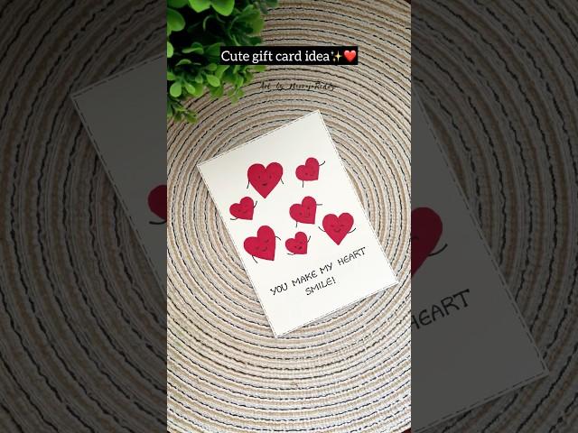 Handmade card for your loved ones | easy gift card ideas #diy #craft #handmade #giftideas #couple