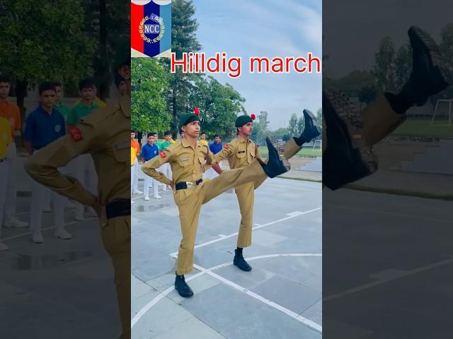 Hilldig march demo 🫡 #ncc #demo #shorts #shortvideo #army #trending #shortsfeed #drill