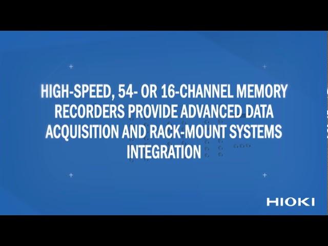 MEMORY HiCORDER MR8740, MR8741