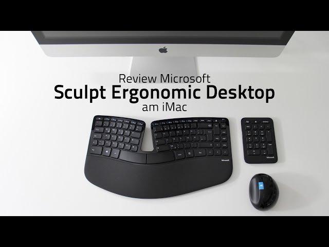 Review Microsoft Sculpt Ergonomic Desktop am iMac