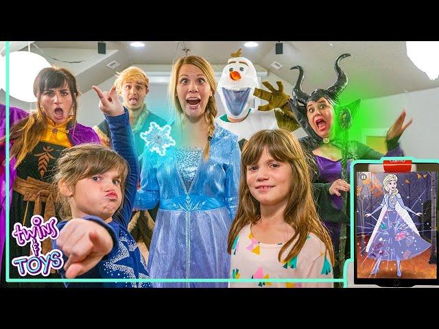 Disney Frozen 2! Elsa and Anna Pretend Play with Kate and Lilly and the Osmo Super Studio!