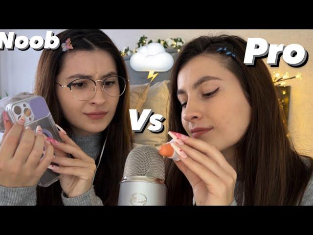 Asmr |  NOOB VS PRO  Asmrtist BATTLE  in 1 minute | who is better? cd:  @LoweASMR 