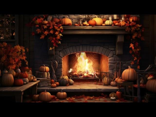 Warm autumn night! The sound of crackling fire helps prevent insomnia