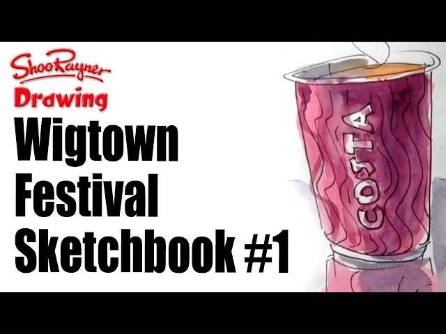 Wigtown Book Festival Sketchbook Day #1