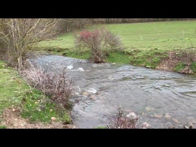 フランスの田舎冬景色