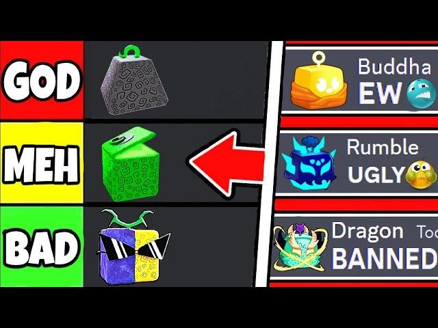 Blox Fruits Rank Every BANNED Fruit!