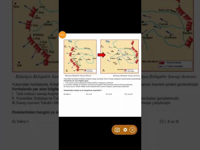 Şırnak il milli eğitim 8.sınıf 3.online LGS inkılap tarihi 8.soru