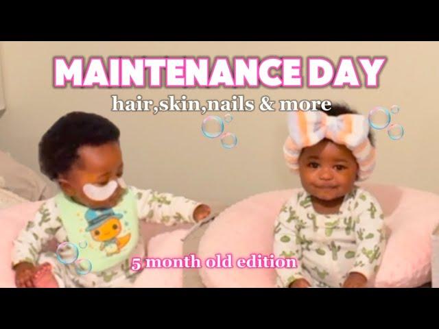 5 Month Baby Maintenance Day: Hair, Skin, Nails & More!