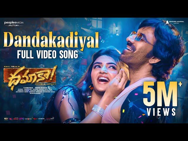 Dandakadiyal Full Video Song | Dhamaka | Ravi Teja | Sreeleela | Thrinadha Rao | Bheems Ceciroleo