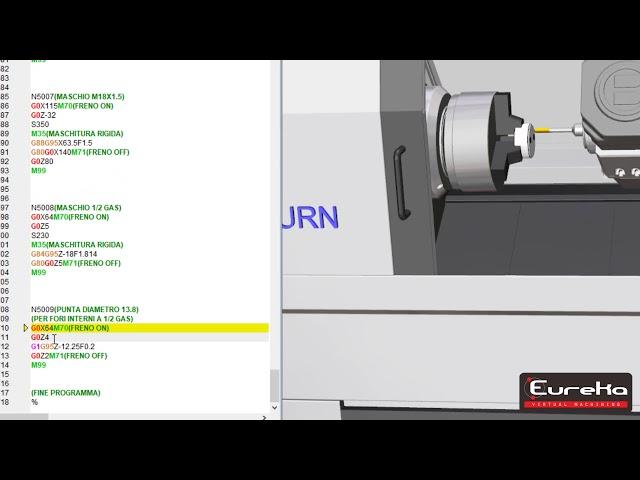 Eureka G-Code - Digital twin of Biglia Smart Turn machines | Digital twin macchine Biglia Smart Turn